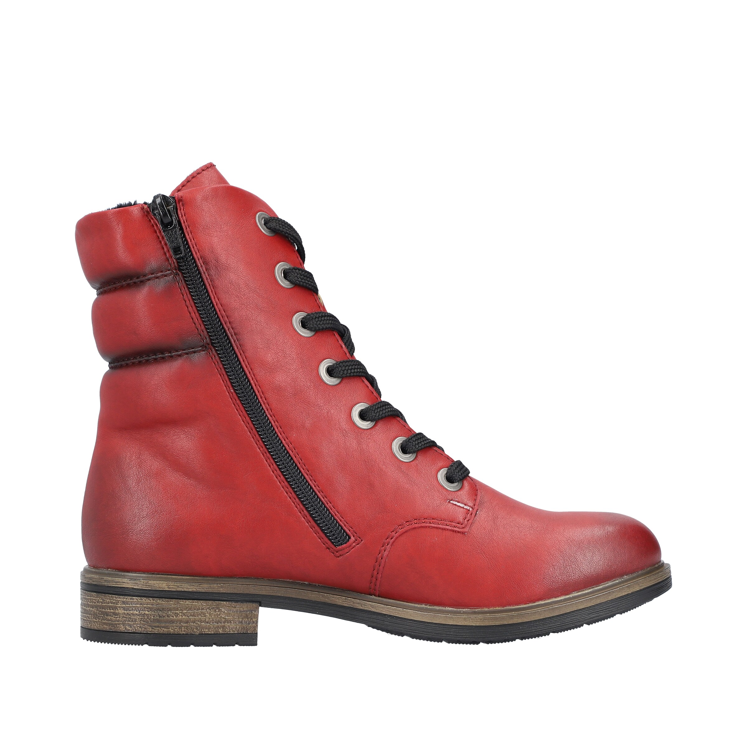 Rieker Schnürstiefel in Rot