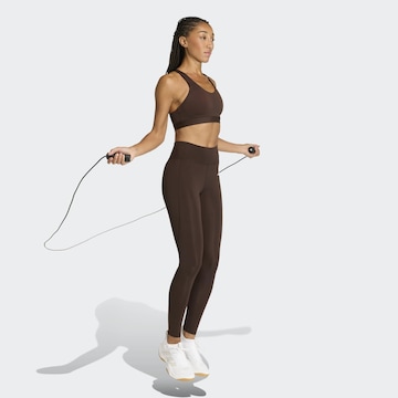 ADIDAS PERFORMANCE Skinny Sports trousers 'Opt Ess' in Brown