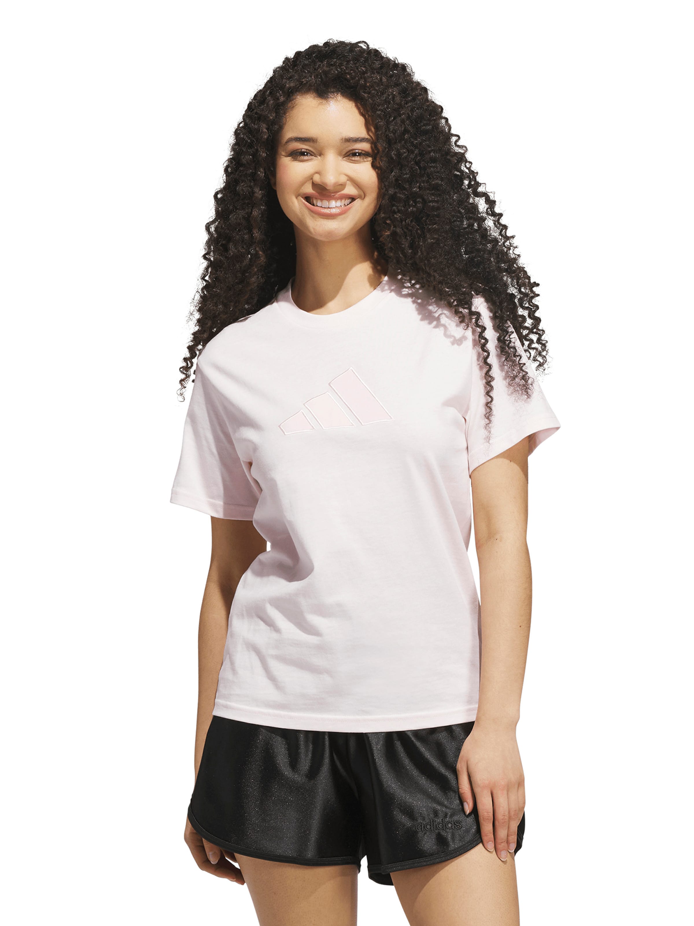ADIDAS SPORTSWEAR - Camisa funcionais em rosa: frente