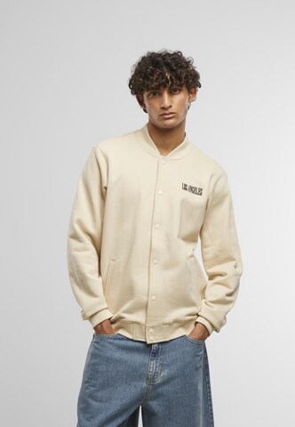 Mister Tee Jacke 'Los Angeles EMB' in Beige: Vorderseite