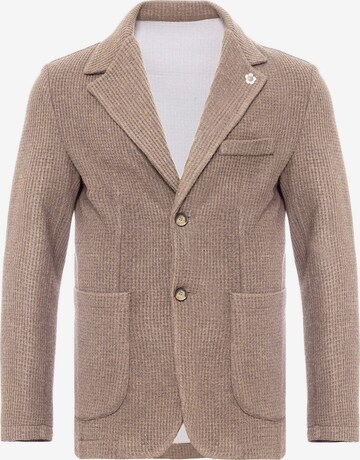 Coupe regular Veste de costume Antioch en beige : devant