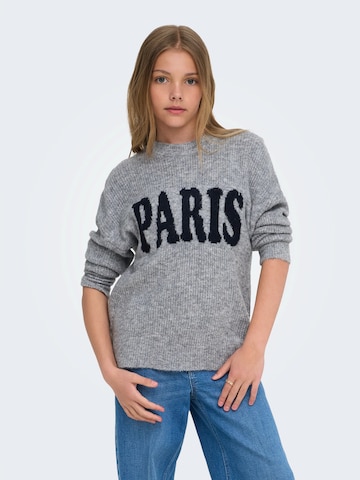 Pullover 'KOGJERICO' di ONLY GIRLS in grigio: frontale