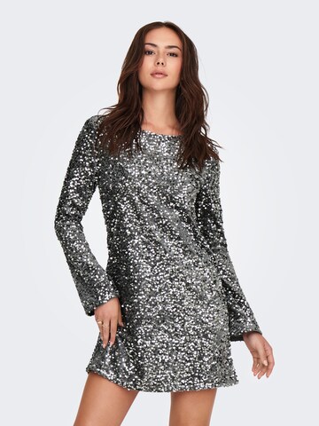 JDY Kleid 'JDYSARA' in Silber: Vorderseite
