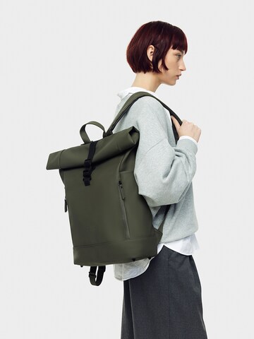Gaston Luga - Mochila 'Rullen 16' en verde: frente
