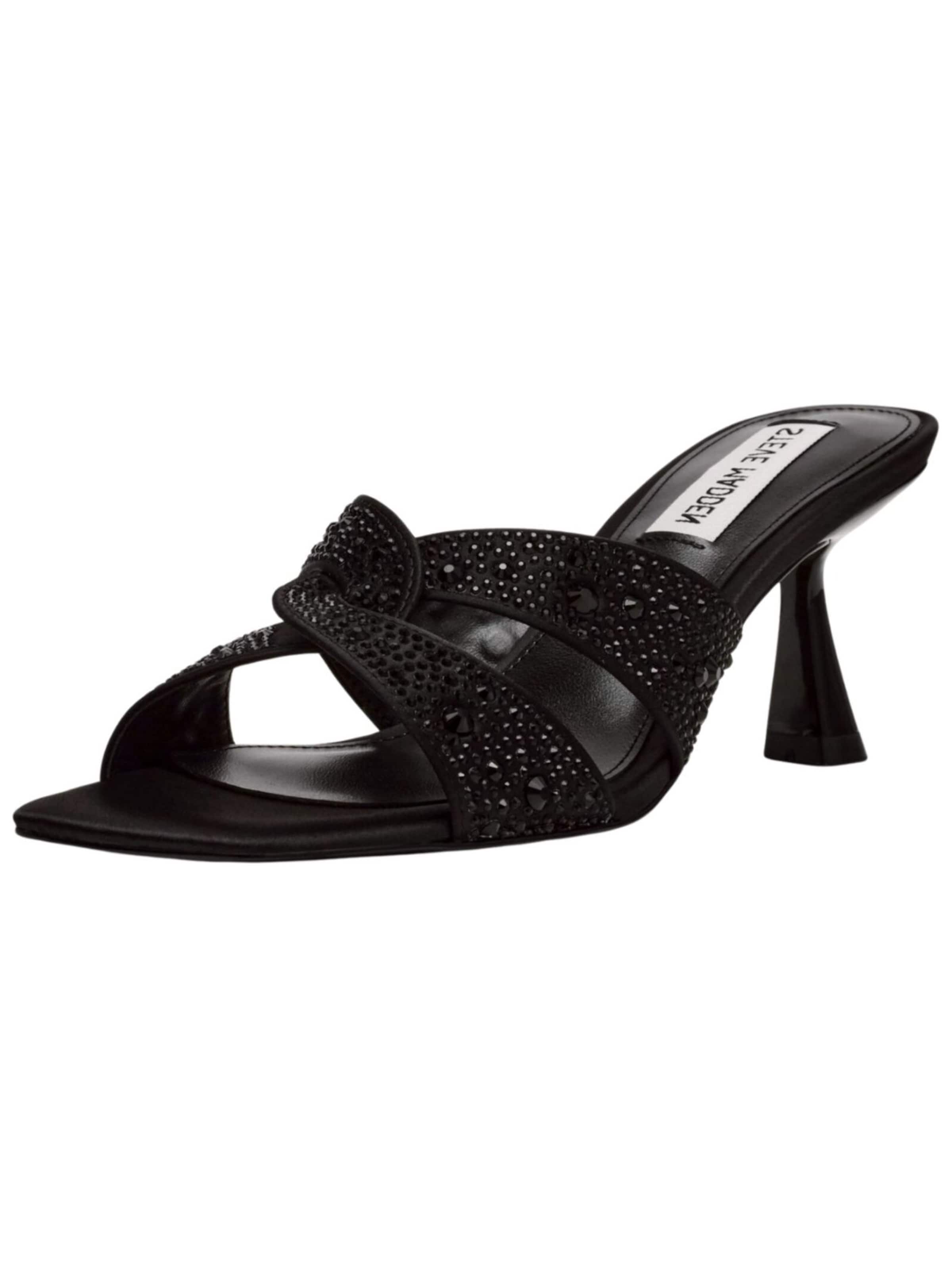 STEVE MADDEN Mules in Black: front