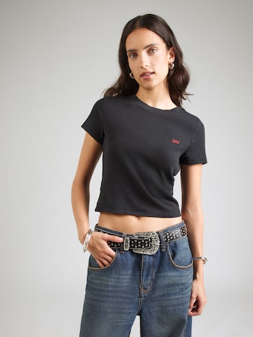 LEVI'S ® Póló 'ESSENTIAL' - fekete: elől