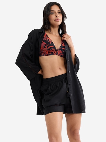 TRIUMPH Loosefit Broek ' Red Label Summer Wears ' in Zwart