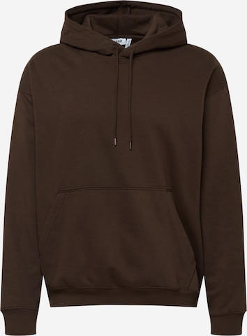 Sweat-shirt WEEKDAY en marron : devant