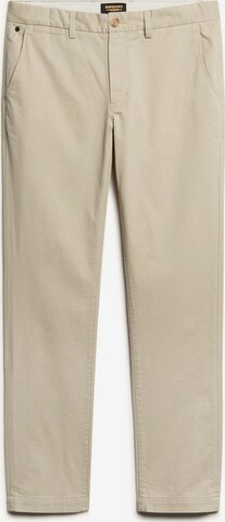 Pantalon chino Superdry en beige : devant