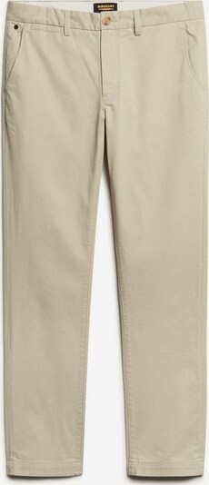 Superdry Pantalon chino en beige / marine / or, Vue avec produit