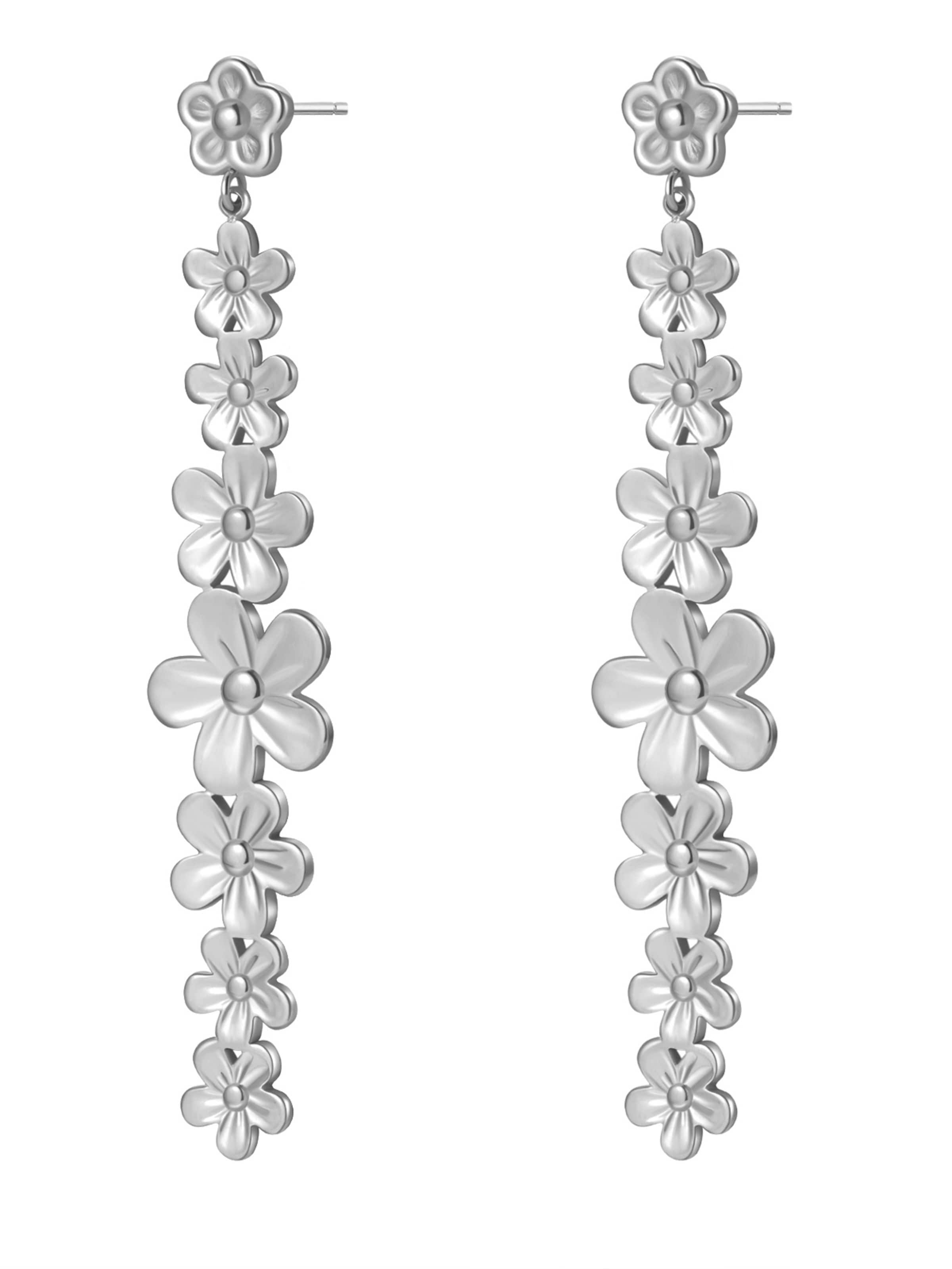 Boucles d'oreilles 'Daisy Cascade' Hey Happiness en argent