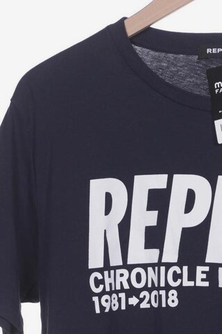 REPLAY Shirt in XL in Blue