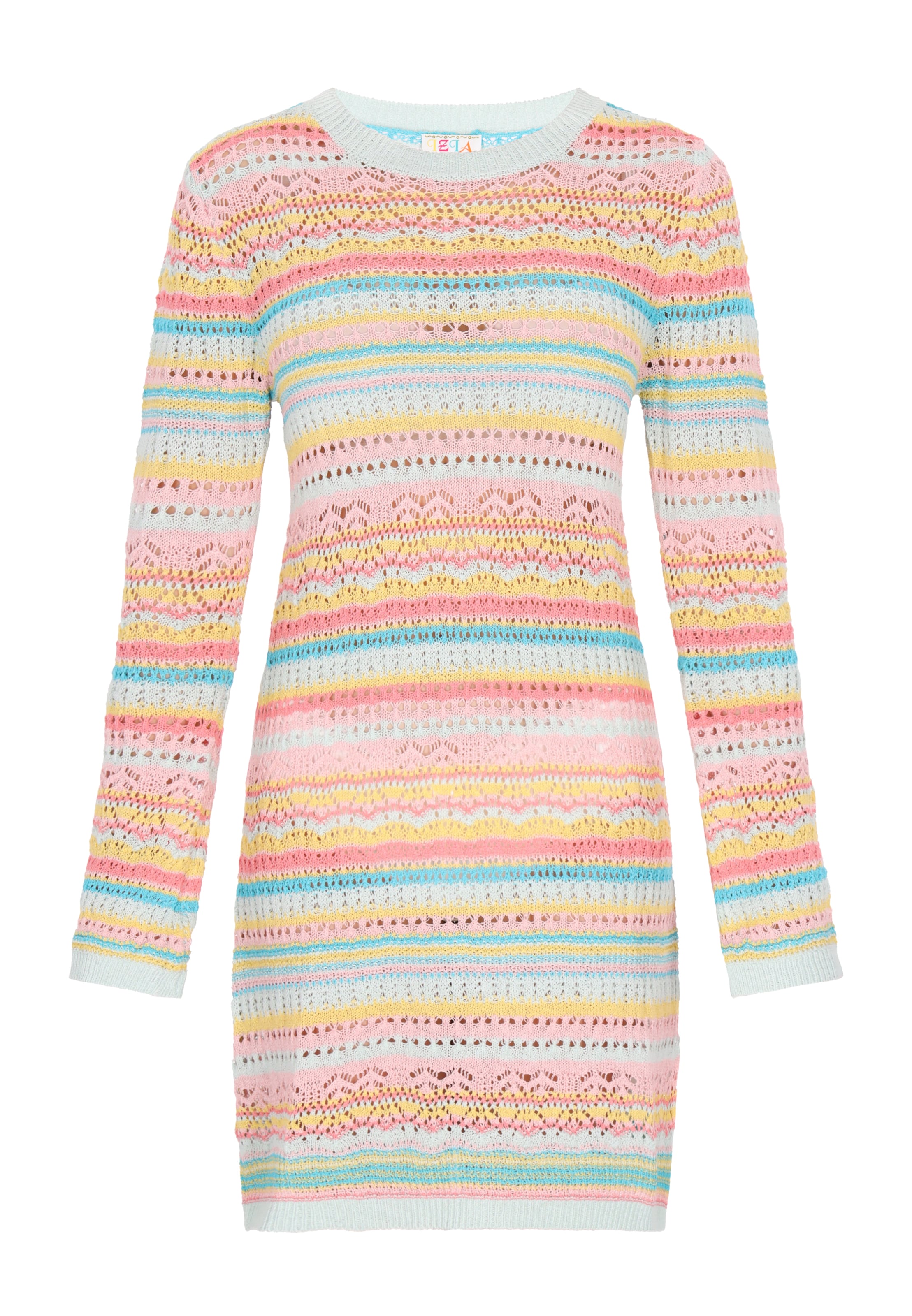 IZIA - Vestido de punto 'Festival' en verde: frente