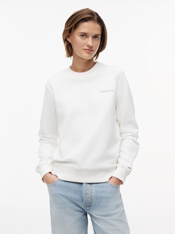 Tommy Jeans Tréning póló 'ESS' - fehér: elől