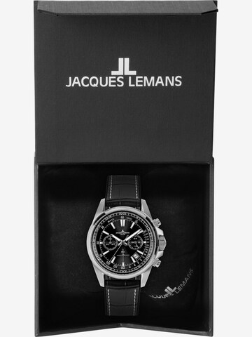 Jacques Lemans Uhr in Schwarz