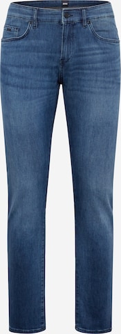 BOSS Black Slimfit Jeans 'Delaware' in Blauw: voorkant