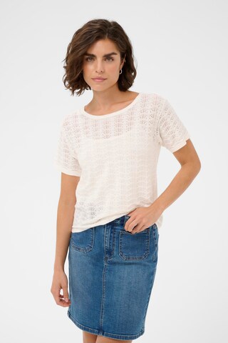 Kaffe Pullover 'Dolly' in Weiß: Vorderseite