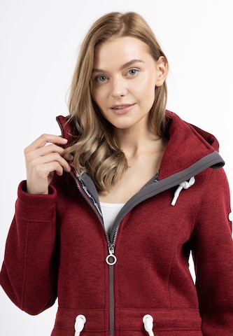 DreiMaster Maritim Fleece jacket 'Grassland' in Red