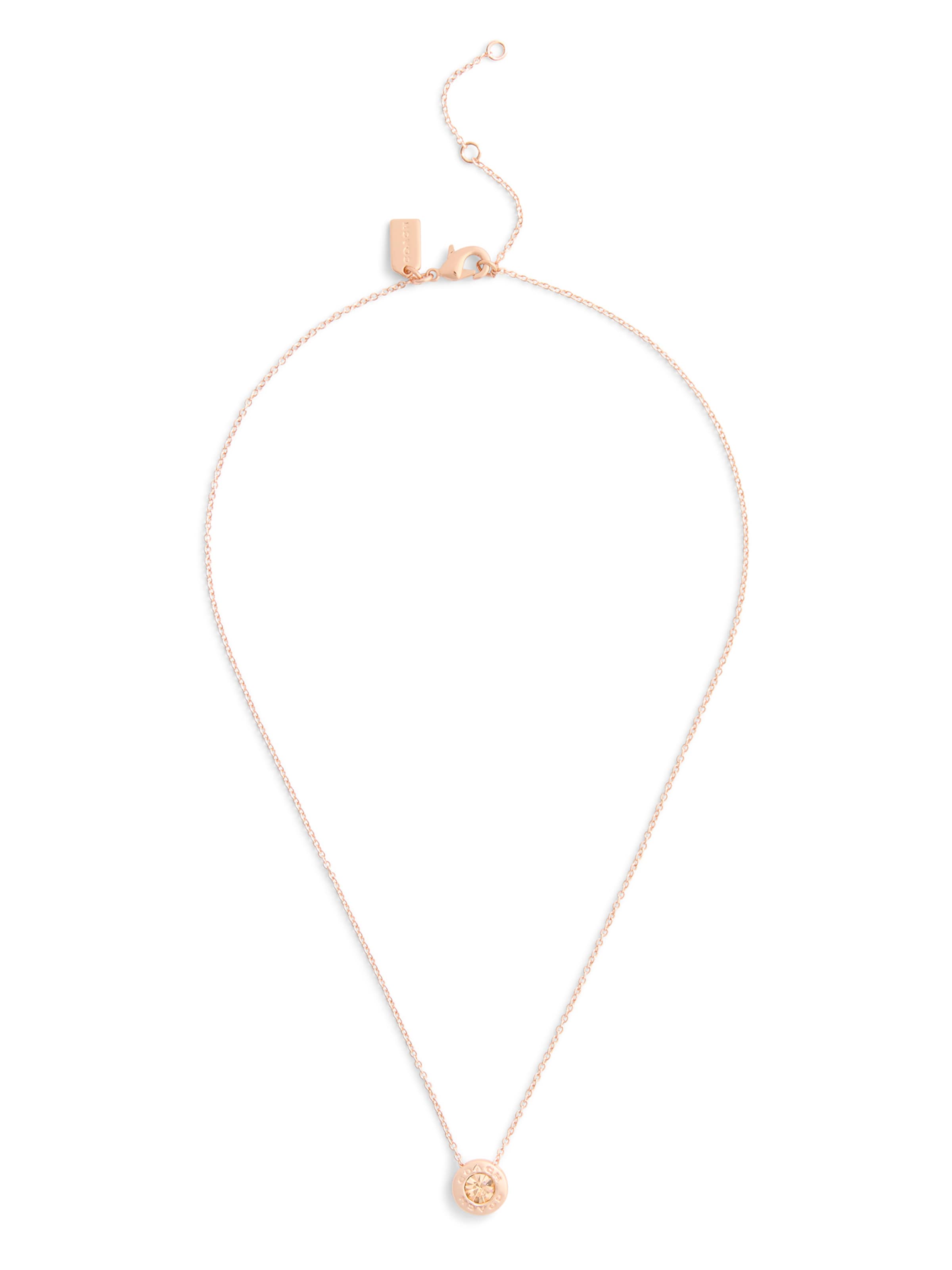 COACH Colar em ouro rosa, Vista do artigo
