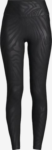 Casall Slimfit Sporthose 'Heat Printed High Waist Tights' in Schwarz: Vorderseite