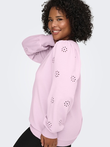 ONLY Carmakoma Sweatshirt 'CARFEMME' i pink