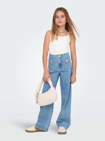 Wide leg Jeans de la ONLY GIRLS pe albastru