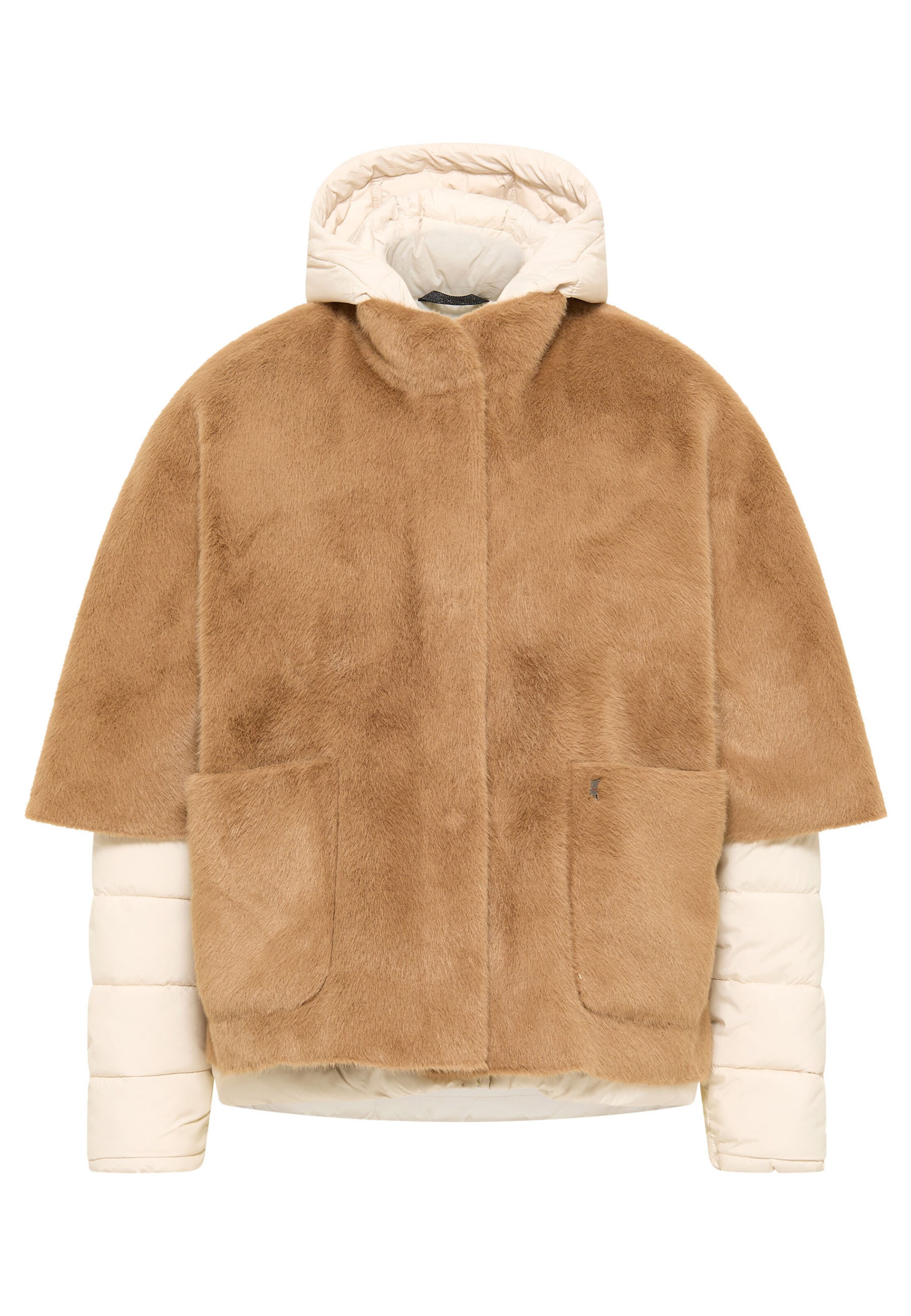 Frieda & Freddies NY Set: Jacke und Cape in Beige: Vorderseite