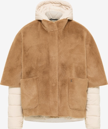 Frieda & Freddies NY Set: Jacke und Cape in Beige: Vorderseite