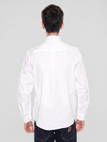 Carhartt WIP Comfort fit Overhemd 'L/S Madison Shirt White / Black' in Wit