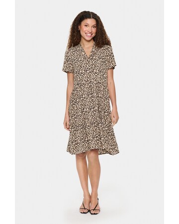 SAINT TROPEZ Kleid in Beige: Vorderseite