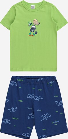 SCHIESSER - Pijama 'Henry' en verde: frente