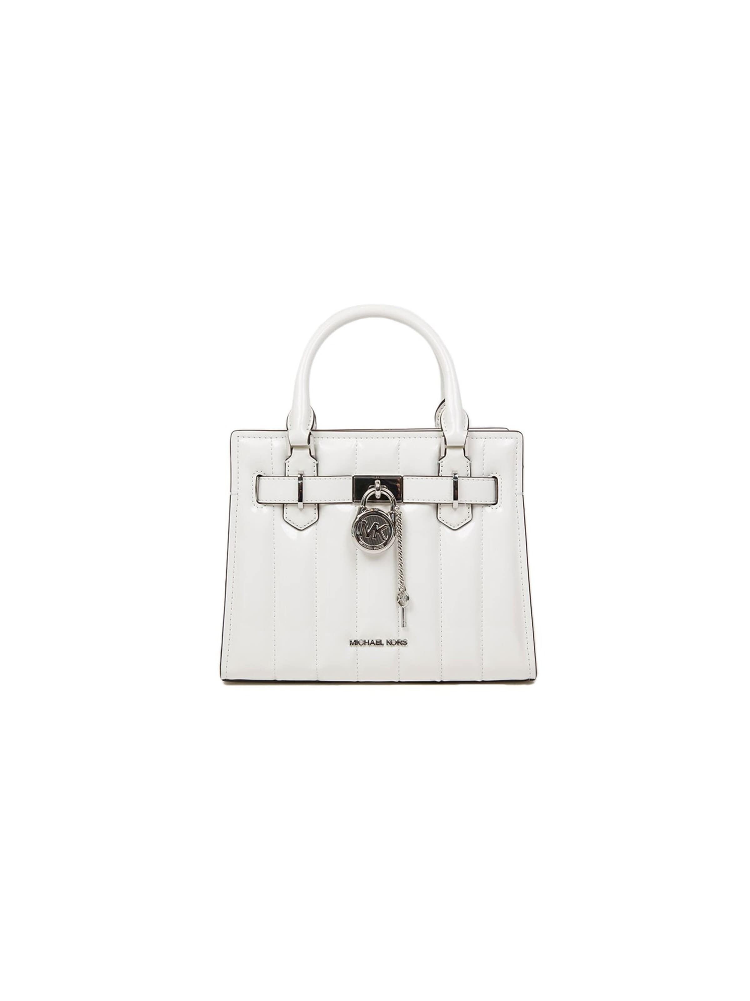 Borsa a mano 'Hamilton' di Michael Kors in bianco: frontale