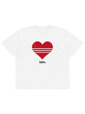 iam. Oversized Shirt in White: front