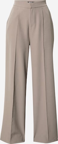 Nasty Gal Pleat-Front Pants in Grey: front