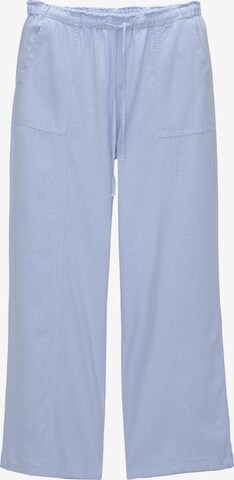 Pull&Bear Loosefit Kalhoty – modrá: přední strana