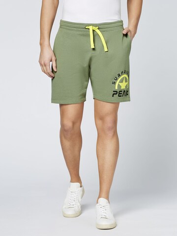 CHIEMSEE Regular Pants in Green: front