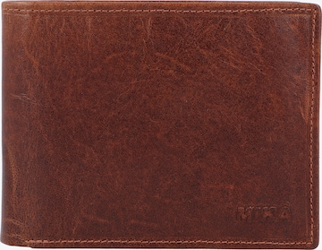 MIKA Wallet in Brown: front