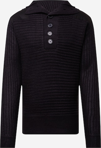 Brandit Sweter 'Alpin' w kolorze czarny: przód