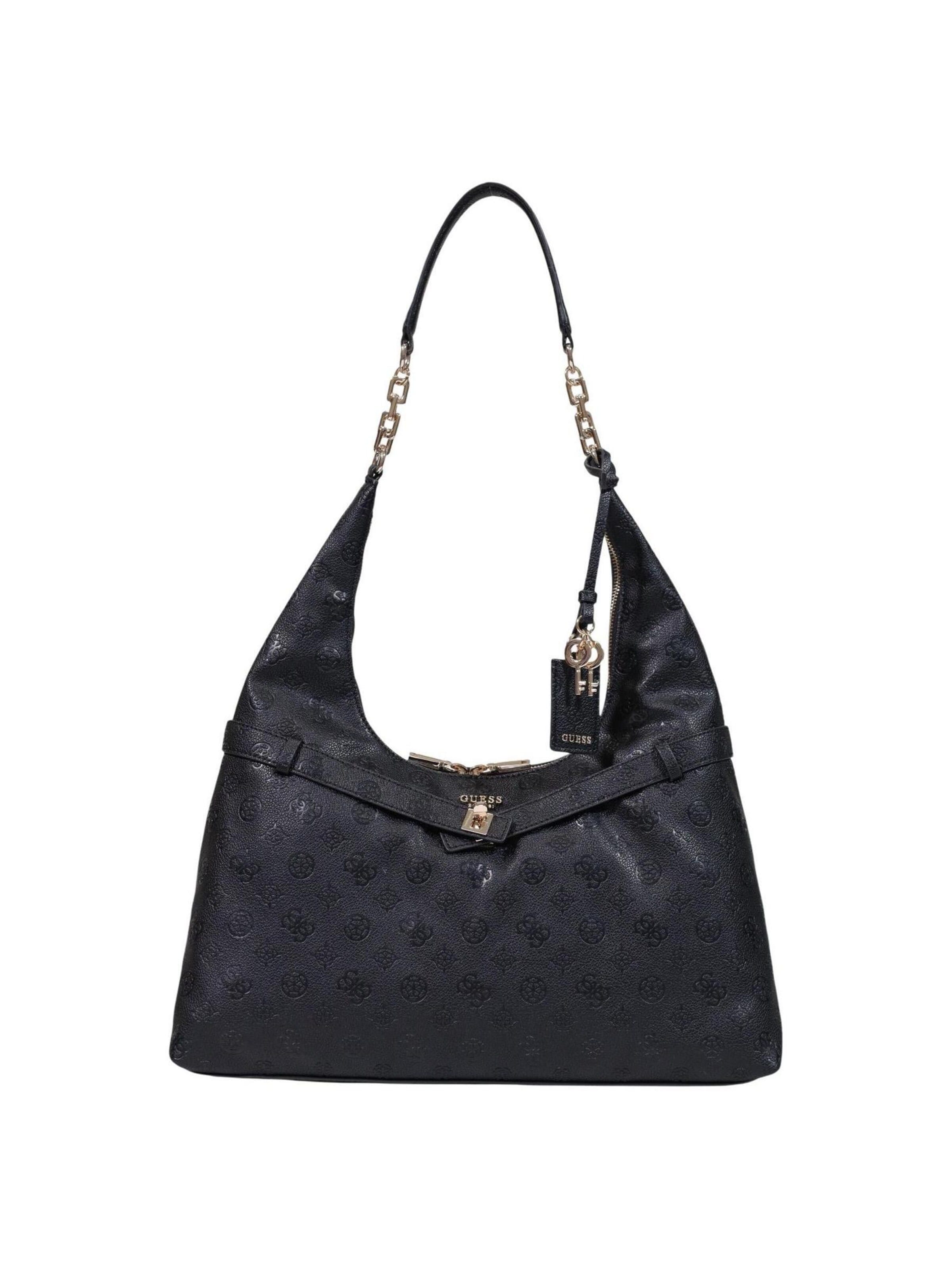 GUESS Schultertasche 'Ella' in Schwarz: Vorderseite