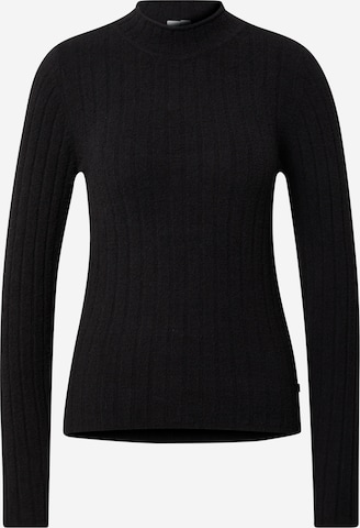 Pull-over QS en noir : devant