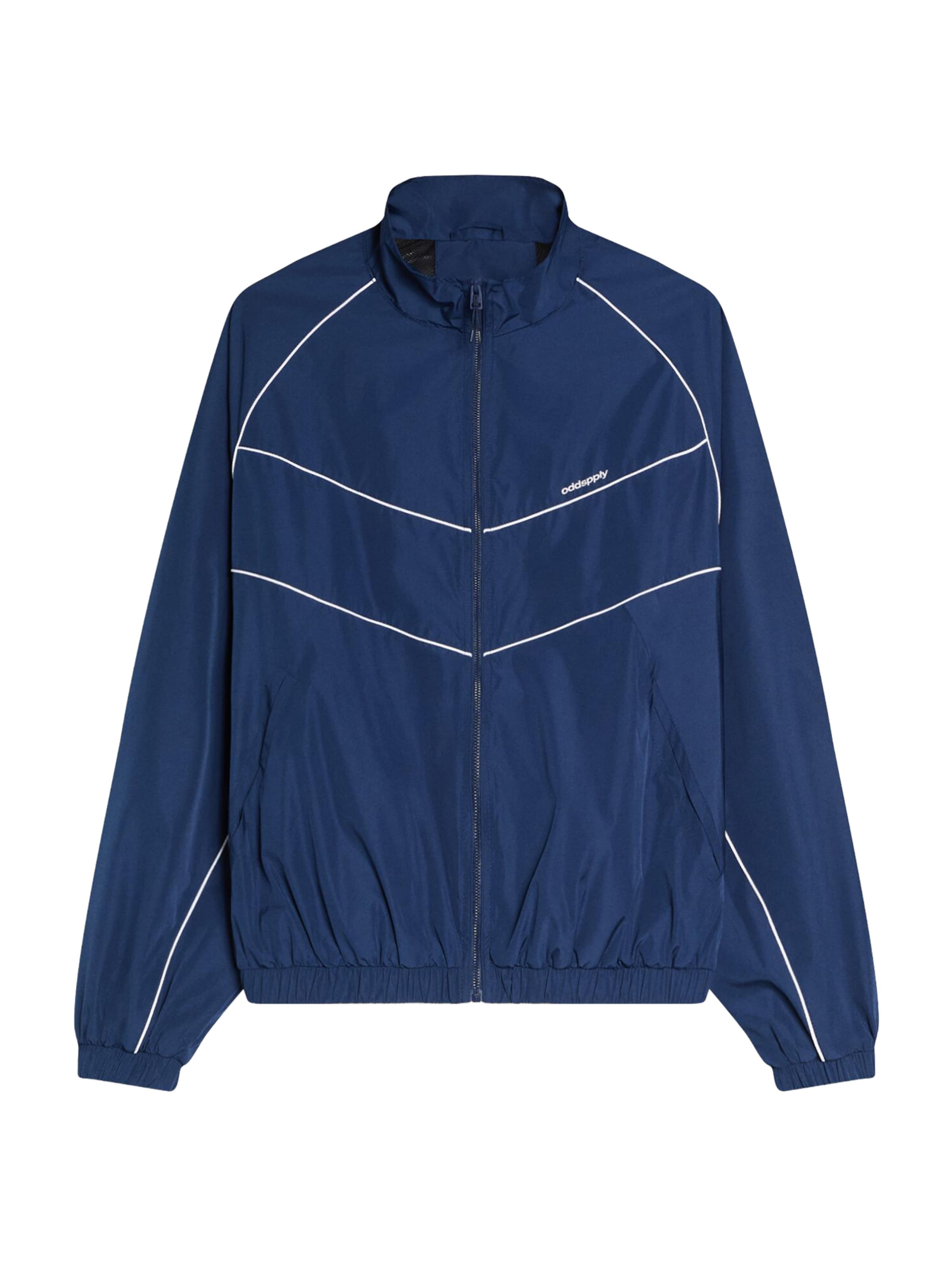 Bershka Prehodna jakna | modra barva: sprednja stran