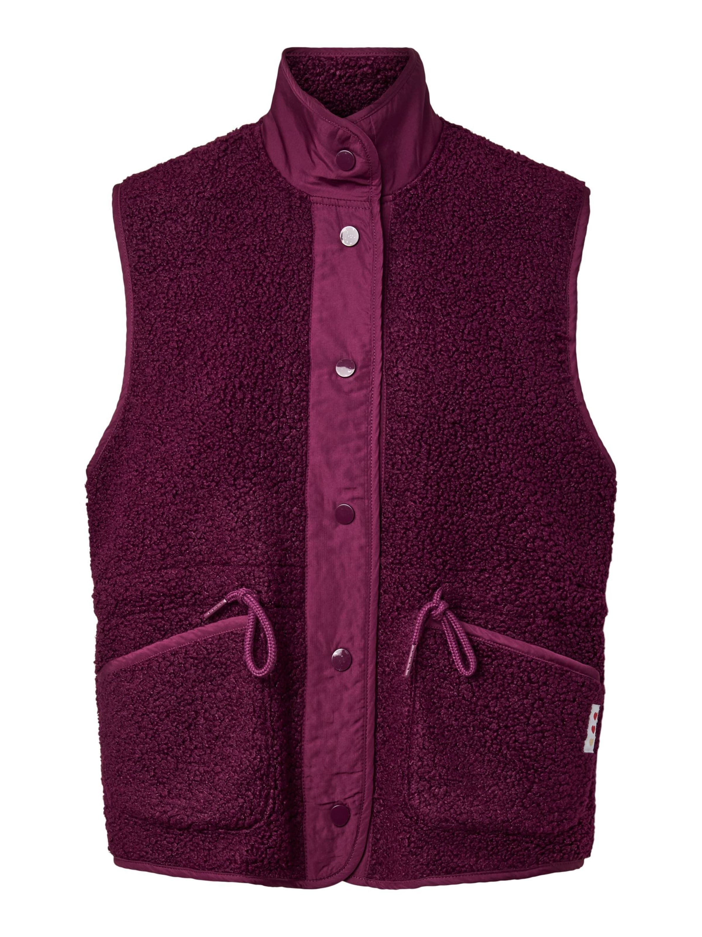 Gilet 'KATTY' di PIECES in rosso: frontale