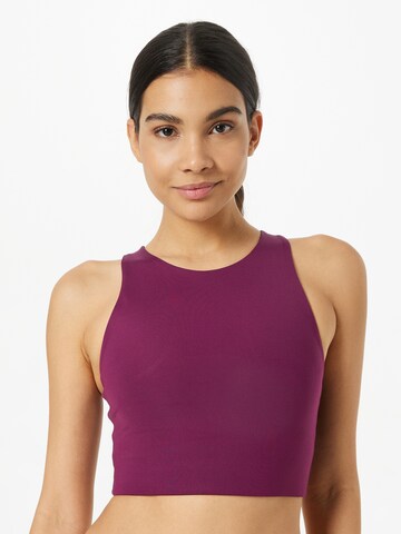 Girlfriend Collective Bustier Sport bh 'DYLAN' in Lila: voorkant