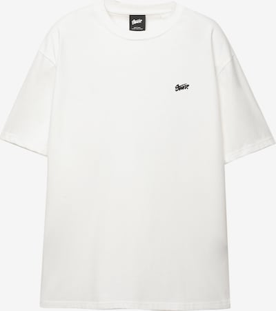 Pull&Bear Majica 'STWD' u sivkasto plava / boja blata / crna / bijela, Pregled proizvoda