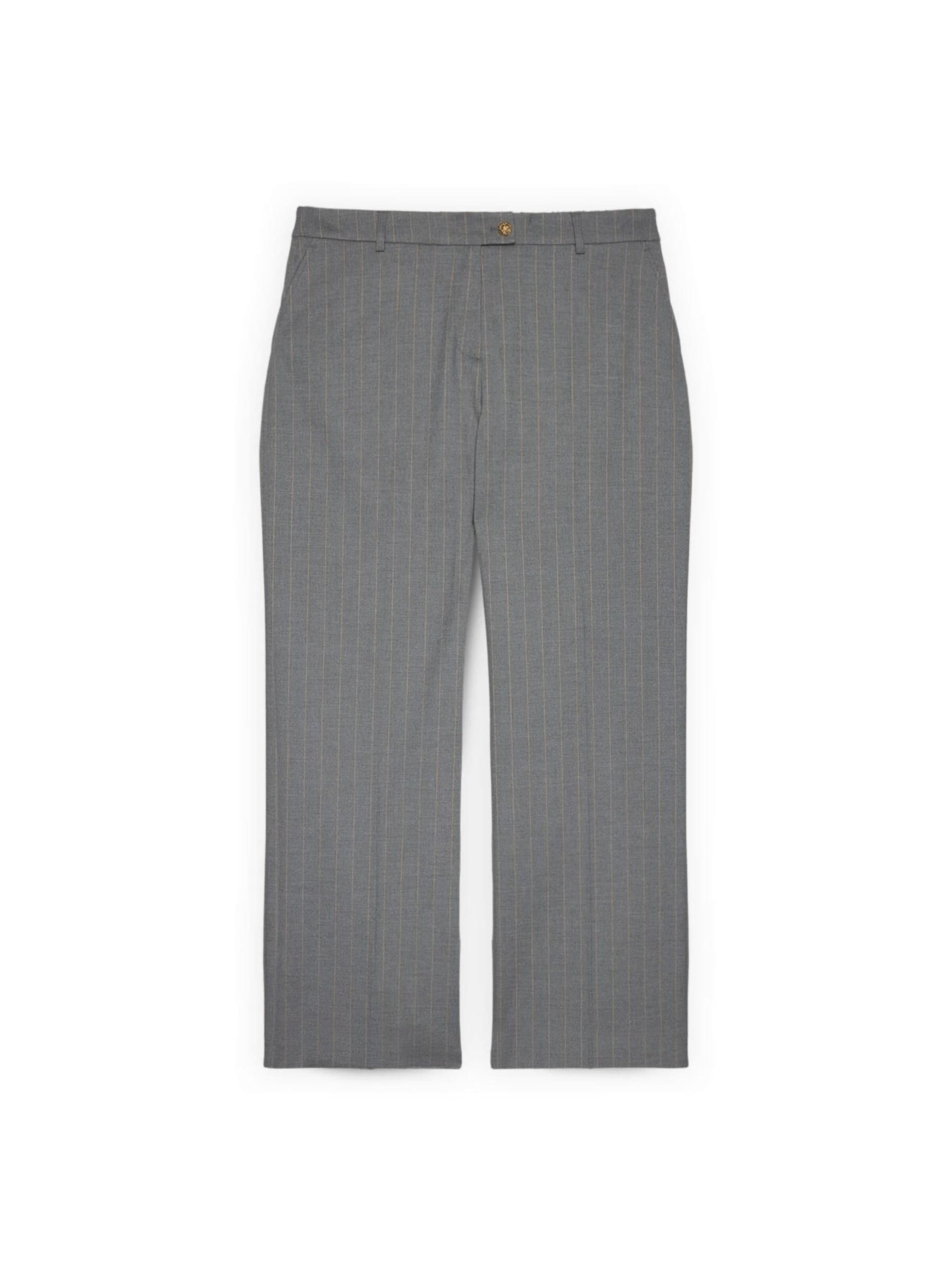 évasé Pantalon Fiorella Rubino en gris : devant