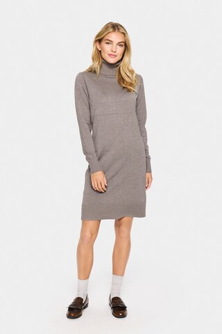 SAINT TROPEZ Knit dress 'Mila' in Grey