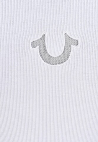 True Religion Top 'Horseshoe' in Weiß
