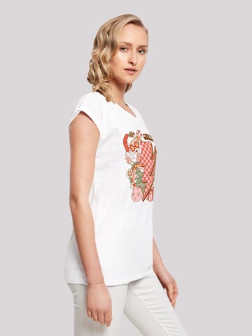 T-shirt 'Groovy Christmas Flash Cozy Vibes' F4NT4STIC en blanc