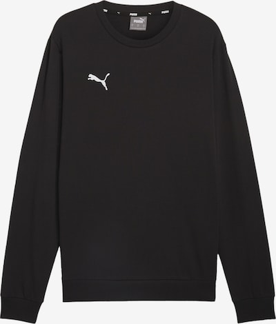 PUMA Sportsweatshirt 'TeamGoal' in de kleur Zwart / Wit, Productweergave