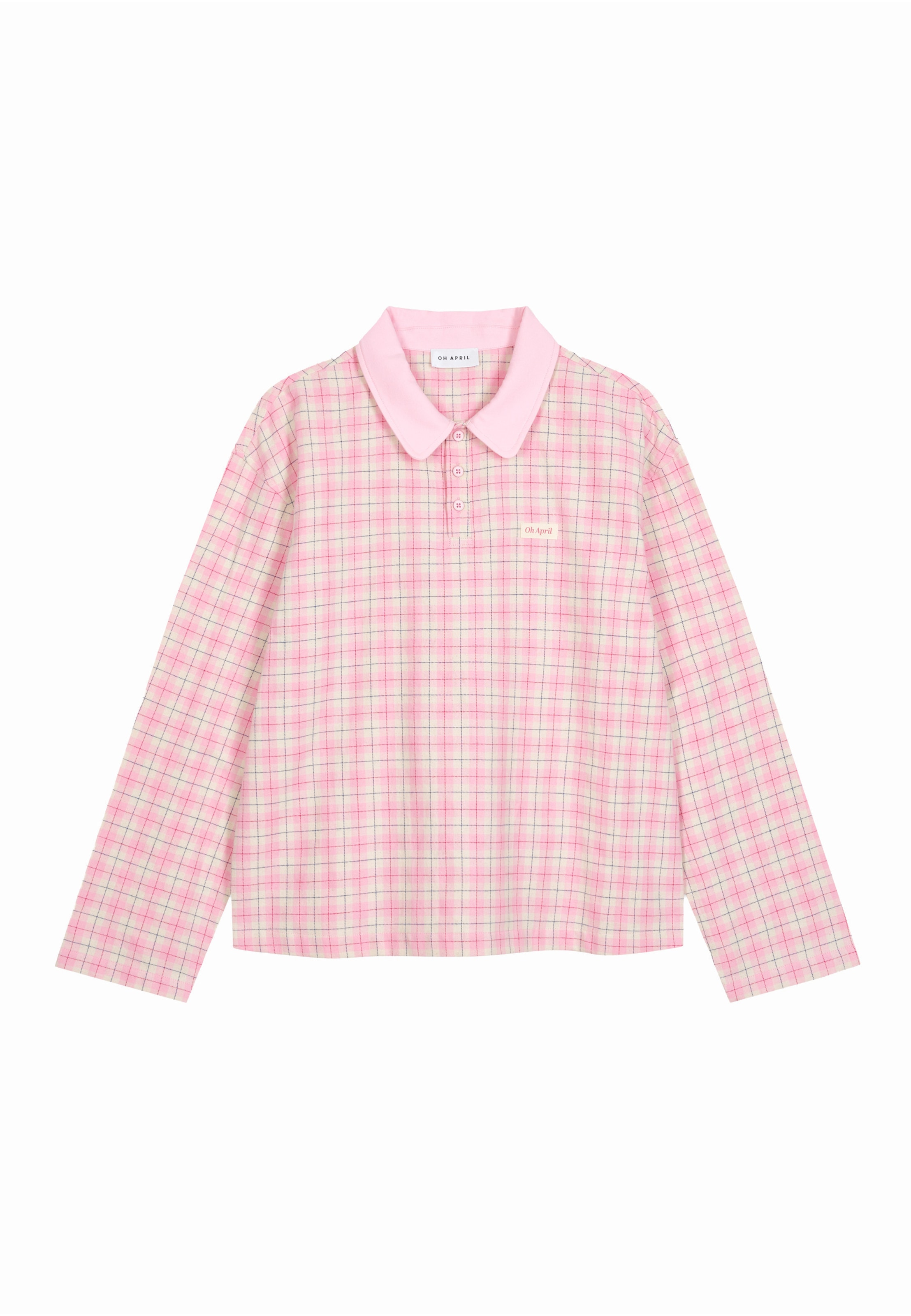 OH APRIL Shirt 'Diana' in Roze: voorkant